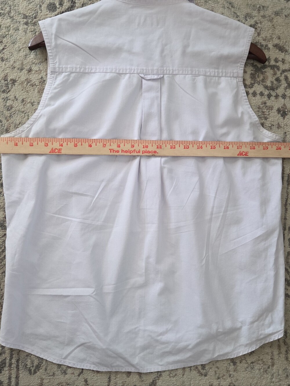 Cabelas Shirt Womens Large Gray Soft Canvas Trail Sleeveless Button Up Outdoor - Picture 8 of 9